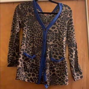Leopard print cardigan